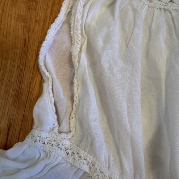 Raviya WHITE Tiered Crochet Neck Swim Cover-up Dress,Sz Large (n) - Picture 5 of 10